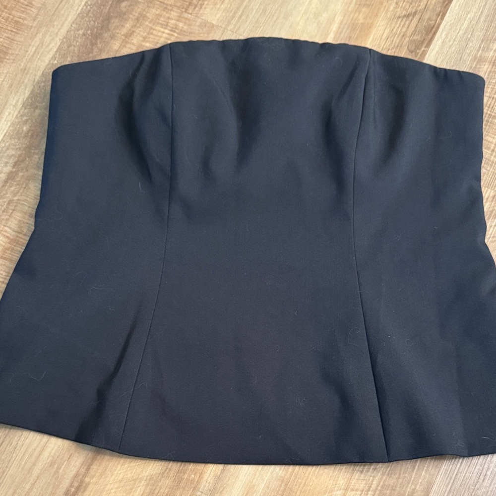 Black Strapless Top
